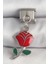 316L Çelik Gümüş Renk Sallantı Kırmızı Gül Model Nomination Charm 1