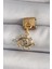 316L Çelik Gold Renk Sallantı Zirkon Taşlı Göz Model Nomination Charm 1