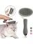 Kedi Tarağı - Otomatik Temizlenen Tuşlu - Gri (8601) 2
