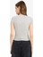 Fitted Bisiklet Yaka Ribana Kısa Kollu Tişört E0288AX25AU 6