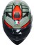 K3 Decept Matt Black Green Red Kapalı Kask 5