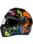 ZS-811A AL-37 Black Orange Kapalı Kask 3