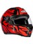 ZS-811A Al-34 Red Black Kapalı Kask 3