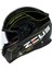 ZS-1800B Gloss Carbon Am8 Fluo Yellow Kapalı Kask 5