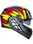 K3 Birdy 2.0 Grey Yellow Red Kapalı Kask 3