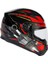 ZS-813A AN36 Black Red Kapalı Kask 1