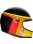 Kask X3000 Multi Gasoline Matt Black Orange Kapalı Kask 3
