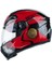 ZS-811A AL39 Black Red Kapalı Kask 4