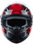 ZS-811A AL39 Black Red Kapalı Kask 5