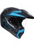 AX9 Multi Antartica Matt Black/Cyan Kapalı Kask 1