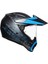 AX9 Multi Antartica Matt Black/Cyan Kapalı Kask 3
