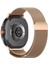 Samsung Galaxy Watch 8 40MM 44MM Classic 46MM ile Uyumlu Kordon Mıknatıslı Metal Hasır 1