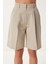 Cepli Bermuda Dokuma Şort LFK0015 Bej 3
