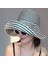 Katlanabilir Yaz Çizgili Balıkçı Güneş Şapkası Moda Büyük Baş Çevresi Güneş Şapkası (Yurt Dışından) 1