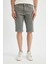 Slim Fit Dar Kesim Jean Bermuda Şort A4802AX24SM 4