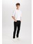 Pedro Slim Fit Dar Kalıp Normal Bel Dar Paça Siyah Jean Pantolon S2711AZ24AU 2