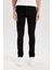 Pedro Slim Fit Dar Kalıp Normal Bel Dar Paça Siyah Jean Pantolon S2711AZ24AU 4