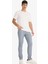 Yazlık Chino Kanvas Dokulu Pantolon Slim Fit Dar Kesim Cepli Dar Paça T1055AZ25SP 2
