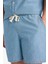 %100 Pamuk Yazlık Beli Lastikli Relax Fit Rahat Jean Bermuda Şort F5594AX25SM 6