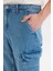 %100 Pamuk Relax Fit Rahat Kalıp Geniş Paça Jean Pantolon E3334AX25SP 7