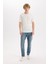 Slim Tapered Fit Dar Kalıp Normal Bel Daralan Paça Jean Pantolon E3336AX25SP 2