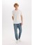 Slim Tapered Fit Dar Kalıp Normal Bel Daralan Paça Jean Pantolon E3336AX25SP 4
