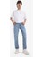 %100 Pamuk 90's Slim Fit Dar Kalıp Yüksek Bel Dar Paça Kar Yıkamalı Jean Pantolon F0161AX25SP 1
