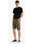 %100 Pamuk Regular Kargo Cepli Bermuda Şort 2