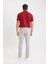 Yazlık Chino Kanvas Dokulu Pantolon Slim Fit Dar Kesim Cepli Dar Paça T1055AZ25SP 7