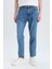 %100 Pamuk 90's Slim Fit Dar Kalıp Yüksek Bel Dar Paça Jean Pantolon D8602AX25SP 5