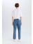 %100 Pamuk 90's Slim Fit Dar Kalıp Yüksek Bel Dar Paça Jean Pantolon D8602AX25SP 7