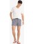Çizgili File Astarlı Kısa Boy Deniz Şortu E0950AX25HS 1