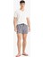 Çizgili File Astarlı Kısa Boy Deniz Şortu E0950AX25HS 2
