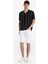 Slim Fit Dar Kesim Beyaz Jean Bermuda Şort 2