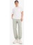 %100 Pamuk Jogger Slim Fit Dar Kesim Beli Bağcıklı Gabardin Pantolon D8607AX25SP 5