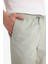 %100 Pamuk Jogger Slim Fit Dar Kesim Beli Bağcıklı Gabardin Pantolon D8607AX25SP 7