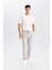 Yazlık Jogger Pantolon Slim Fit Dar Kesim Beli Bağcıklı Cepli Düz Paça D8638AX24AU 4