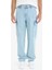 %100 Pamuk Relax Fit Rahat Kesim Düz Paça Kargo Cepli Jean Yıkamalı Pantolon F2381AX25SP 4