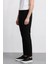 Carlo Skinny Fit Ekstra Dar Kalıp Normal Bel Ekstra Dar Paça Siyah Jean Pantolon R8763AZ24AU 6