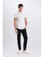 Carlo Skinny Fit Solmayan Renk Ekstra Dar Kalıp Normal Bel Ekstra Dar Paça Siyah Jean Pantolon R8763AZ25SP 2
