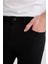 Carlo Skinny Fit Solmayan Renk Ekstra Dar Kalıp Normal Bel Ekstra Dar Paça Siyah Jean Pantolon R8763AZ25SP 5