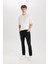 Pedro Slim Fit Dar Kalıp Normal Bel Dar Paça Siyah Jean Pantolon R8788AZ24AU 1