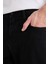 Diago Comfort Fit Rahat Kalıp Yüksek Bel Geniş Paça Siyah Jean Pantolon D9828AX25SP 5