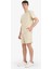 %100 Pamuk Relax Fit Twill Dokulu Cepli Şort E2590AX25SM 4