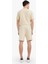%100 Pamuk Relax Fit Twill Dokulu Cepli Şort E2590AX25SM 7