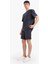 %100 Pamuk Relax Fit Twill Dokulu Cepli Şort E2590AX25SM 1