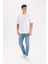 Slim Tapered Fit Dar Kalıp Normal Bel Daralan Paça Jean Pantolon D8745AX24AU 2