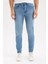 Slim Tapered Fit Dar Kalıp Normal Bel Daralan Paça Jean Pantolon D8745AX24AU 4