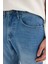 Slim Tapered Fit Dar Kalıp Normal Bel Daralan Paça Jean Pantolon D8745AX25SP 5