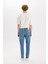 Slim Tapered Fit Dar Kalıp Normal Bel Daralan Paça Jean Pantolon D8745AX25SP 6
